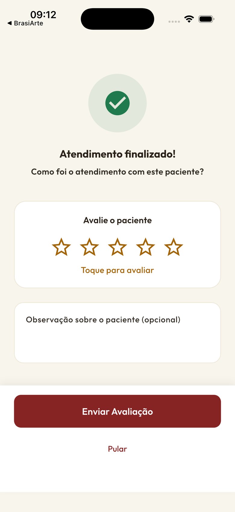 Anko Saúde app — App do médico — tela 8