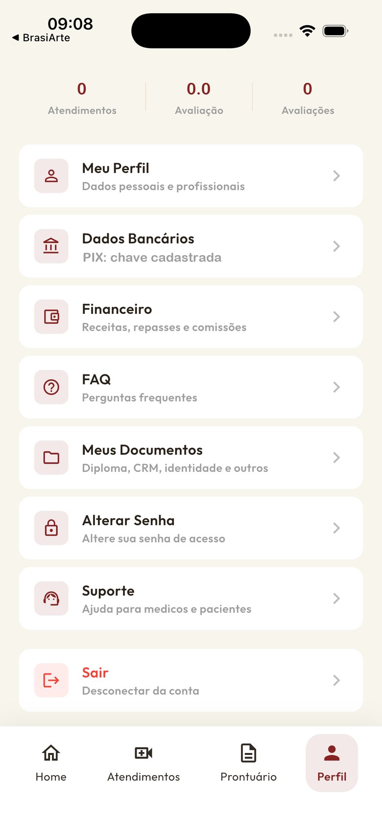 Anko Saúde app — App do médico — tela 9