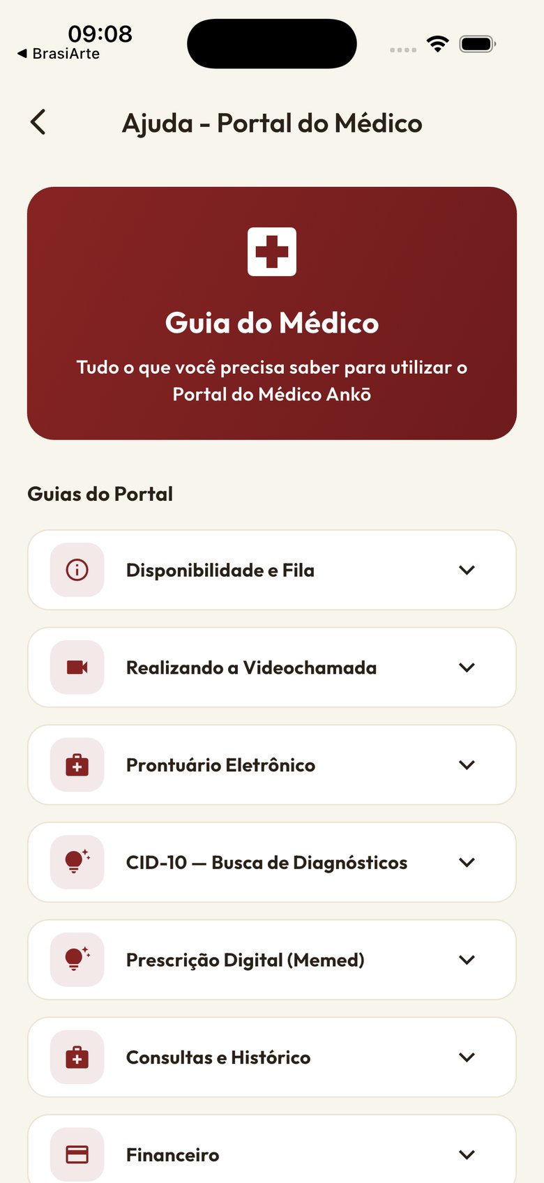 Anko Saúde app — App do médico — tela 10