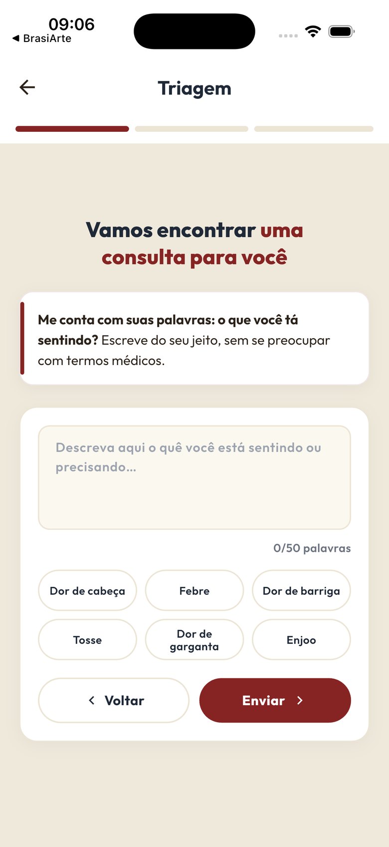 Anko Saúde app — App do paciente — tela 4