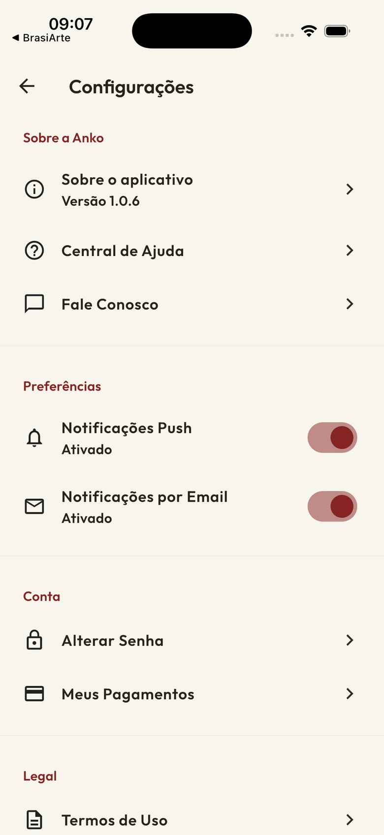 Anko Saúde app — App do paciente — tela 9